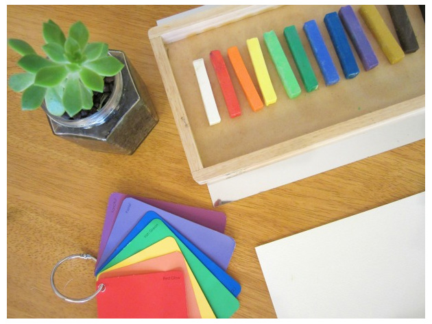 Authentic Art Materials for Toddlers Part Four: Chalk Pastels